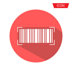 Bar code Icon vector isolated on background.