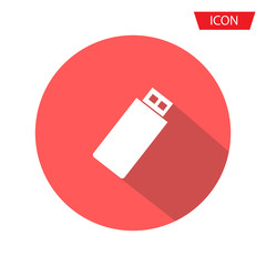 Usb flash icon vector, flash drive vector icon isolated on background.