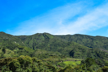 Obraz premium landscape with mountains and clouds
