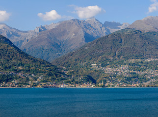 Fototapeta na wymiar Dongo village on Como lake, Italy