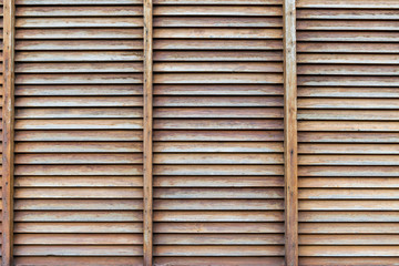 Pattern of wooden wall and ancient wooden windows.