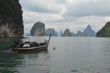 Traditional fisherman boats in Thailand