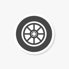 Obraz premium Car, vehicle or automobile tire sticker