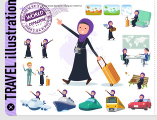 flat type Arab women_travel