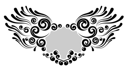 Vintage decorative calligraphic border