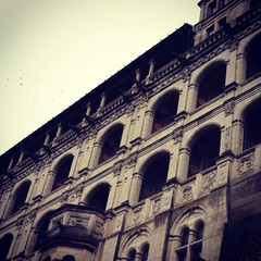 Facade of old building 
