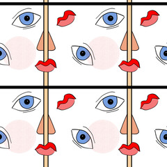 Abstraction seamless pattern