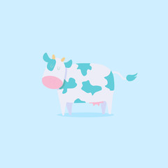 Vector cow illustration isolated