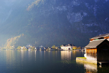 Hallstatt mountain village, Salzkammergut region, Austria, Europe