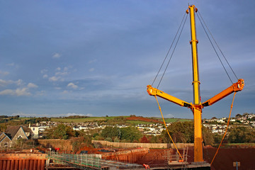 Crane on a construction site