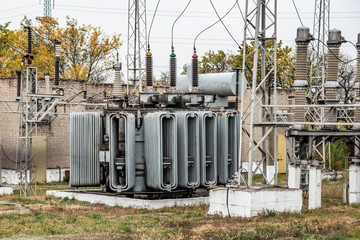 Transformer substation, high-voltage switchgear and equipment.