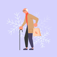 Square Banner for Winter sale