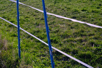 Reiten Geländer Weide