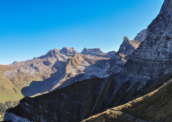 Berg Panorama Walenpfad Obwalden