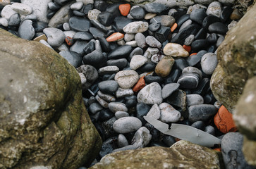 Piedras playa mar