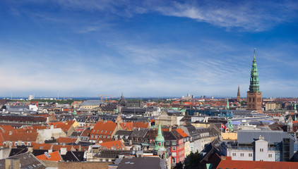 Naklejka na ściany i meble Cityscape of Copenhagen