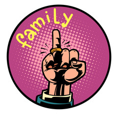 business wedding groom ring on the finger icon symbol circle emb