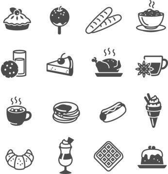 Food and Drink icons set