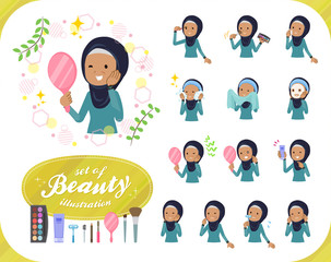 flat type Arab old women_beauty