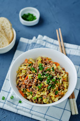 Beef and cabbage stir fry