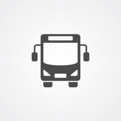 Bus vector icon sign symbol