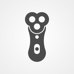 Electric razor vector icon sign symbol