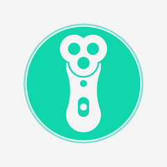 Electric razor vector icon sign symbol