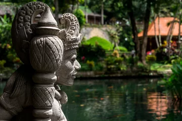 Küchenrückwand glas motiv Traditional Balinese  statue, culture at Bali, Indonesia © sola_sola