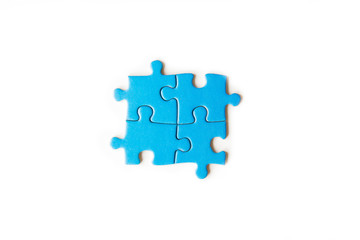 connecting piece jigsaw puzzle, Business connection, success and strategy concept, education, society and teamwork