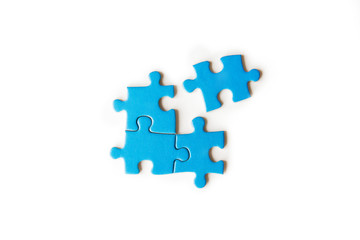 connecting piece jigsaw puzzle, Business connection, success and strategy concept, education, society and teamwork