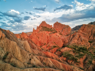 Fototapeta premium Fairytale Canyon Skazka in Kyrgyzstan, taken in August 2018
