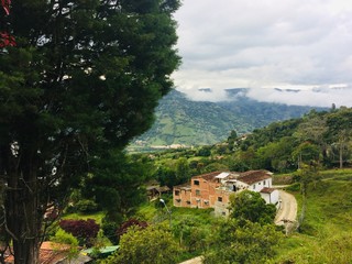 Fototapeta premium village in the mountains