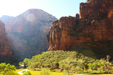 Fototapeta na wymiar Panoramic View of Rock Canyons