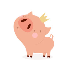 pig with crown