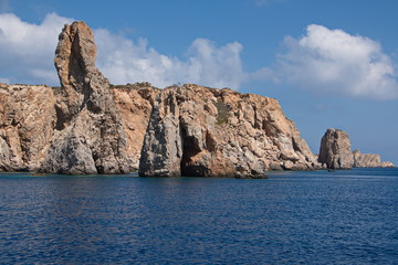 Fototapeta na wymiar Coast on the island Saria near Karpathos in Greece
