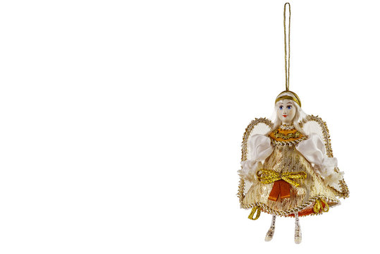 angel on a white background, interior toy.