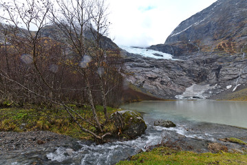 Glacier lake Norway