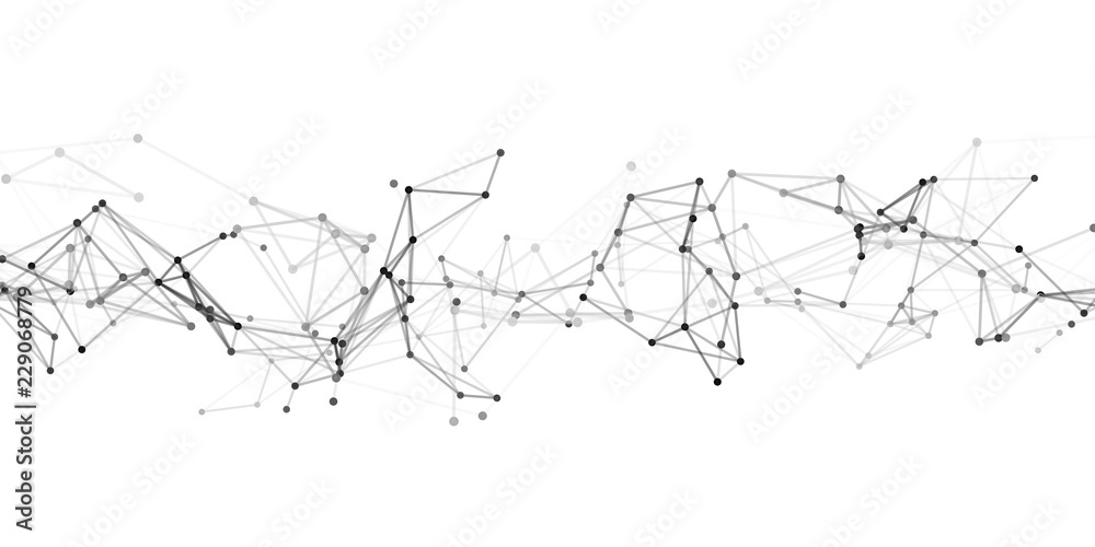 Poster abstract technology background. science background. big data. background vector. plexus effect. netw
