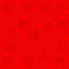 Seamless pattern for Christmas. Various small snowflakes on background in red colors. Vector graphic illustration.