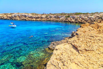 Fototapeta premium Landscape around Cape Greco near Ayia Napa, Cyprus