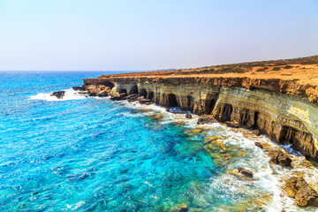 Landscape around Cape Greco near Ayia Napa, Cyprus - obrazy, fototapety, plakaty