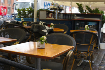 Fototapeta na wymiar Coffee shop in Copenhagen
