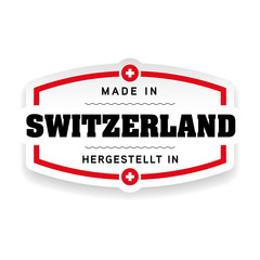 Made in Switzerland label