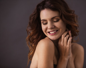 Fototapeta premium Girl in the studio