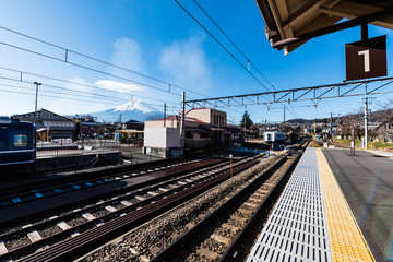Fototapeta na wymiar japanese old train station