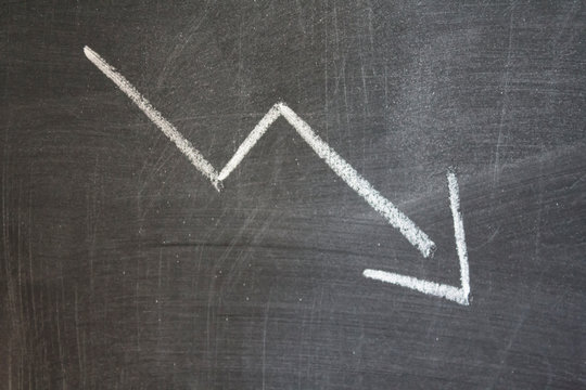 Arrow pointing downwards