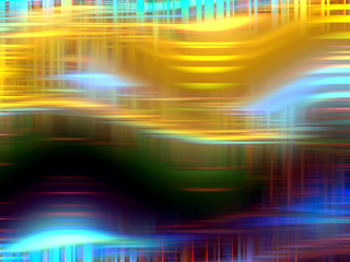 Sparkling lights, colorful shades, abstract background in gold, blue, yellow, pink hues and colors