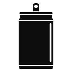 Beer tin can icon. Simple illustration of beer tin can vector icon for web design isolated on white background