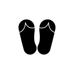Flip flops icon. Element of clothes and accessories. Premium quality graphic design icon. Signs and symbols collection icon for websites, web design, mobile app