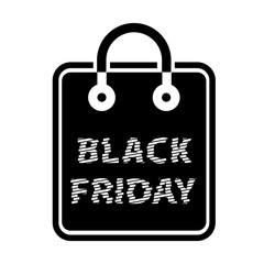 Black friday sale fir shopping paper bag pack